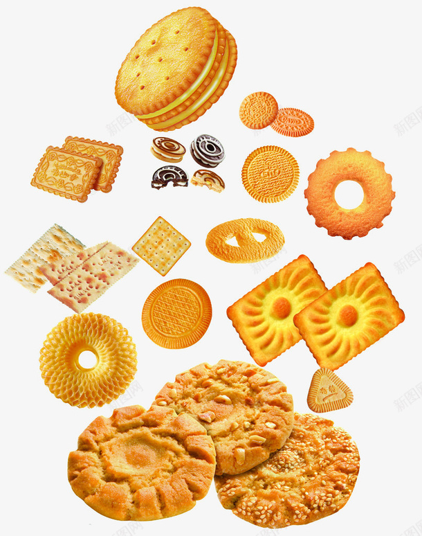 美食糕点png免抠素材_88icon https://88icon.com 圆形饼干 糕点 食物 饼干图案 饼干素材