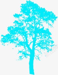 蓝色大树地产海报装饰png免抠素材_88icon https://88icon.com 地产 大树 海报 蓝色 装饰