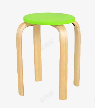 美达斯实木弯角凳子png免抠素材_88icon https://88icon.com 产品实物 实木凳子 板凳 绿色 餐椅