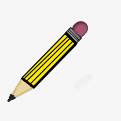 黑黄是铅笔素材