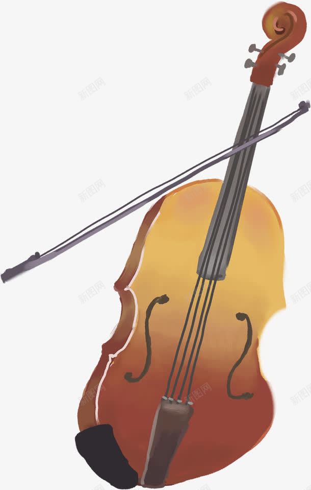 手绘小提琴海报png免抠素材_88icon https://88icon.com 小提琴 海报 设计