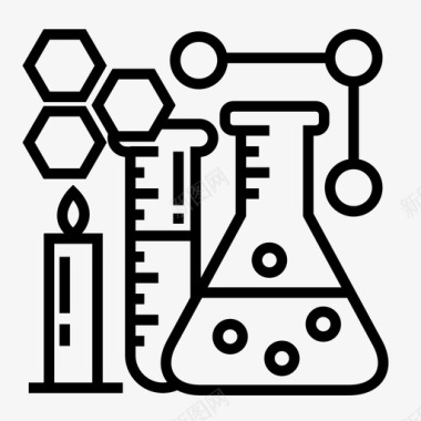 实验科学的图标科学化学实验室图标图标