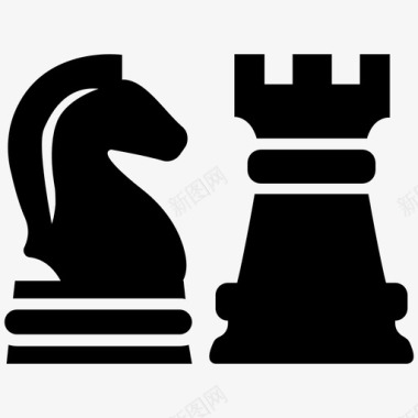 象棋图标战略商业象棋图标图标