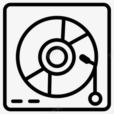 转盘dj播放歌曲图标图标