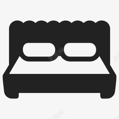 小米枕头床旅馆枕头图标图标