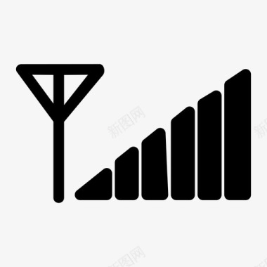 机械卫星信号连接网络图标图标