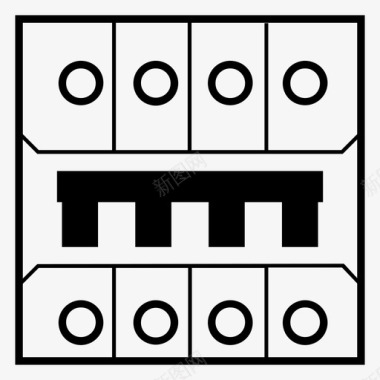木工设备自动断路器电气设备图标图标