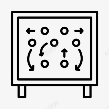 平面图矢量游戏计划蓝图教练图标图标