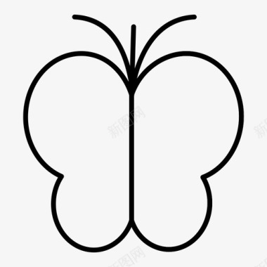 蝴蝶商业昆虫图标图标