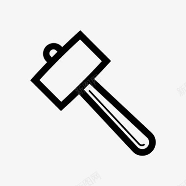 槌工艺制造图标图标