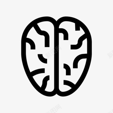 神经科学大脑神经元图标图标
