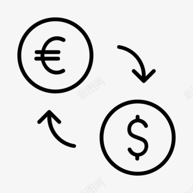 货币兑换货币汇率图标图标