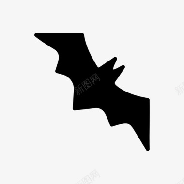 万圣节蝙蝠鸟图标图标