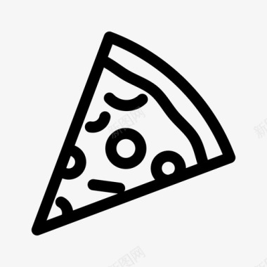 披萨深盘扁平面包图标图标