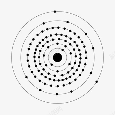 合成杂草103镧lr103lawrentiumlr原子图标图标