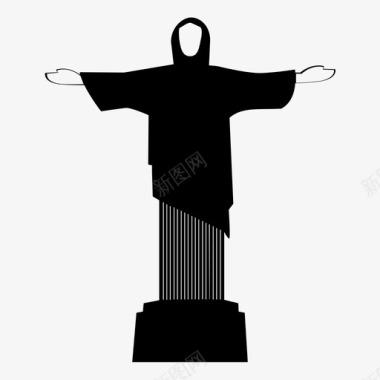 救世主基督巴西里约热内卢图标图标