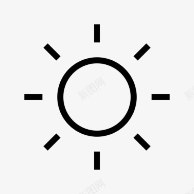 阳光亮度界面元素薄图标图标