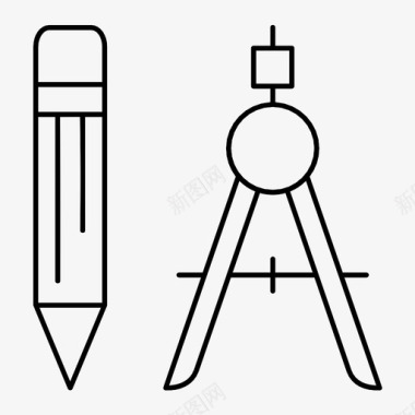 数学学校用品教育设备图标图标