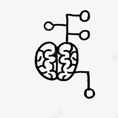 人工智能智能手绘选择图标图标