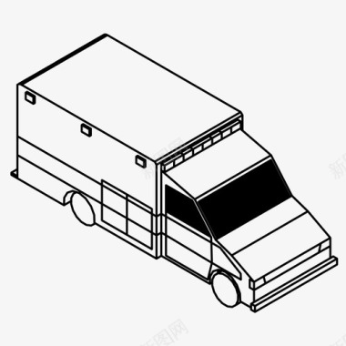 爱心生命生命支持救护车紧急情况图标图标
