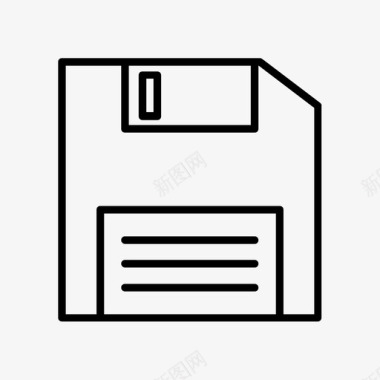 存储软盘辅助存储器图标图标