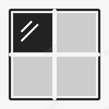 玻璃窗设计玻璃窗窗框图标图标