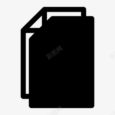 展示纸张文件新文件纸张图标图标