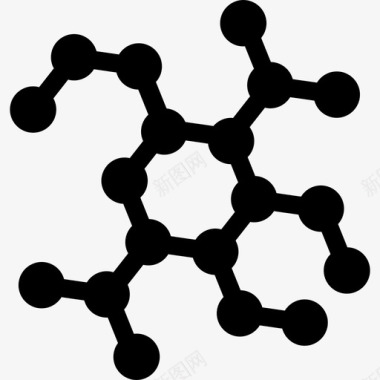 链式分子分子结构教育保健图标图标