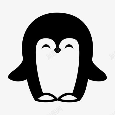 南极的寒冷企鹅动物南极企鹅图标图标