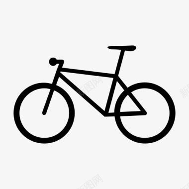 城市自行车自行车骑行图标图标