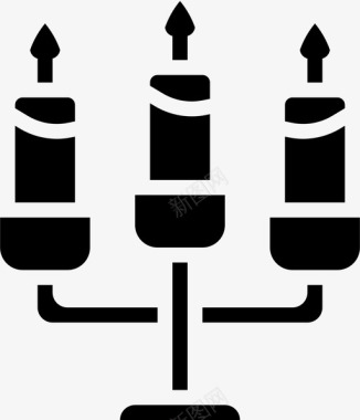 东南亚烛台烛台毛骨悚然万圣节图标图标