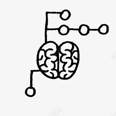 人工智能手绘选择图标图标