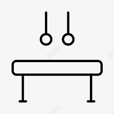PSD奥运体操运动员杂技体操图标图标