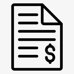 收据页面页面银行文档图标高清图片