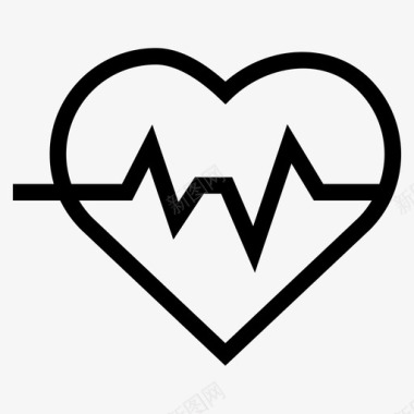 健康图标健康心跳脉搏图标图标