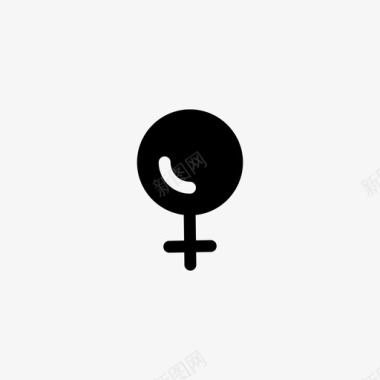 女性性别标志图标图标