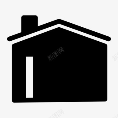 住宅房子房子建筑物门图标图标