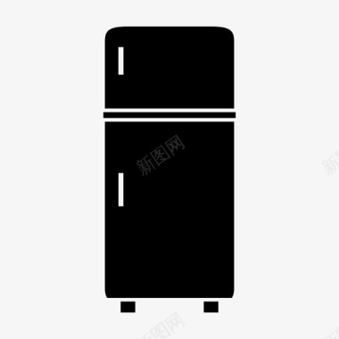 冰箱电器冷图标图标