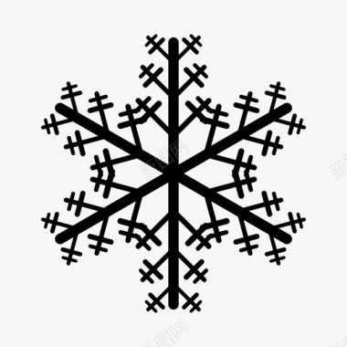 冬天的雪花雪花水晶冰图标图标