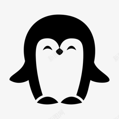 寒冷企鹅动物南极企鹅图标图标