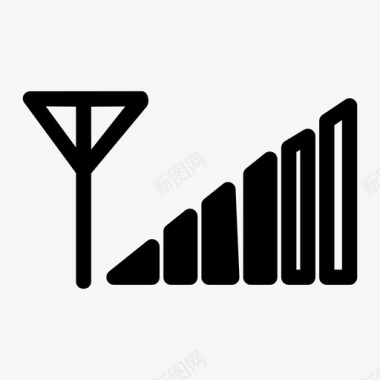 红色网络信号信号连接网络图标图标