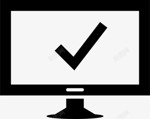 推送器计算机复选标记真图标图标