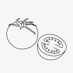 沙拉菜单小番茄健康菜单图标高清图片