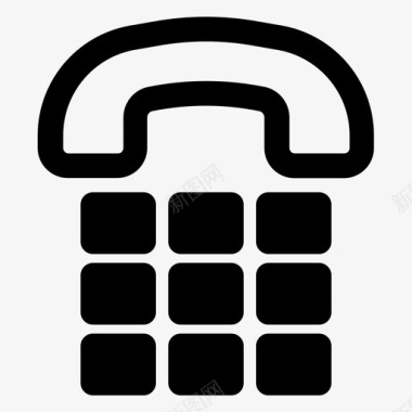 电话拨号呼叫电话图标图标
