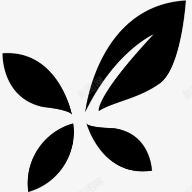 花瓣标志矢量logo花瓣图标