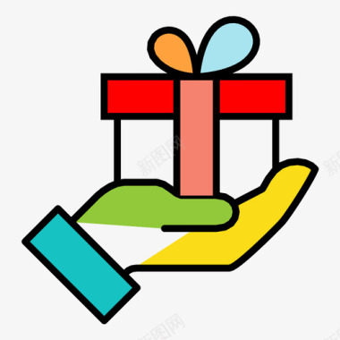 西饼礼盒礼物生日礼物礼盒图标图标