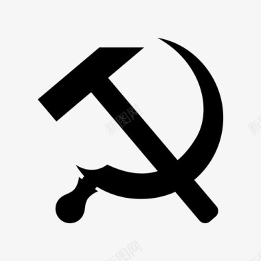 镰刀锤子和镰刀共产主义锤子镰刀图标图标