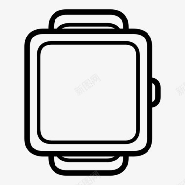 智能手表智能手表形状图标图标