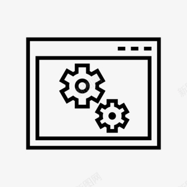 打开窗口应用程序开发布局网站图标图标