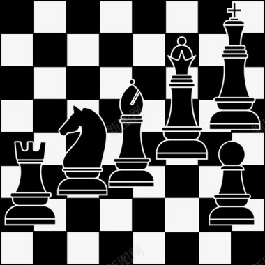 运动国际象棋国际象棋棋盘国际象棋比赛图标图标